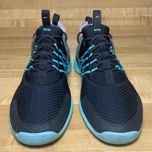 Nike Free Virtuous Black Aqua Green Print QS sz 9 - Picture 3 of 8